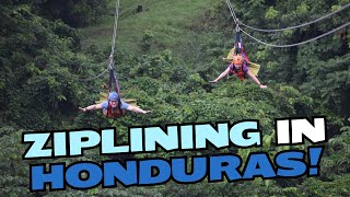 WONDER OF THE SEAS ZIPLINING IN HONDURAS [upl. by Alemahs42]