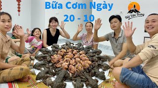 BỮA CƠM GIA ĐÌNH NGÀY 20 10  THƯỞNG THỨC NHỮNG MÓN ĐẶC SẢN RỪNG  Bùi Văn Trọng [upl. by Ennayar]