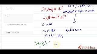 In order to prepare fluorobenzene from benzene diazonium chloride which of the following reagent [upl. by Roma]