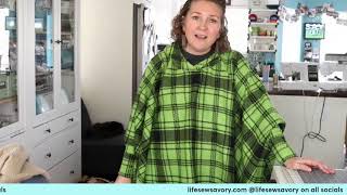 How to sew a wearable Blanket DIY Comfy [upl. by Inavoig529]