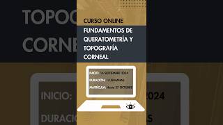 👁️ ¡Domina la Queratometría y Topografía Corneal 🔬 Curso Online para Optometristas 🧠✨ [upl. by Aveline]