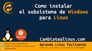 Como instalar el subsistema de windows para linux [upl. by Chi947]