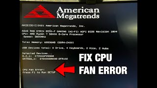 CPU Fan Error and How to Fix It [upl. by Ahsatam746]