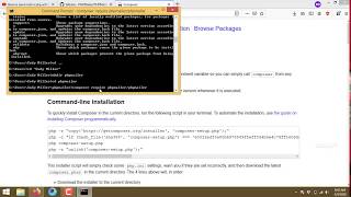Installing composer and download the PHPMailer package via composer [upl. by Araj851]
