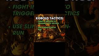 The 4 Kobold Tactics You Need To Know shorts [upl. by Nisior]