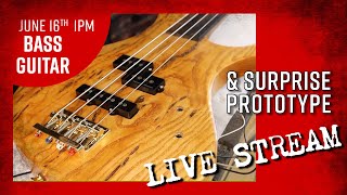 Fretting a Fretless Custom Bass Guitar  Luthiers Live Stream with Ben Crowe [upl. by Paver]