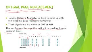 43c OPTIMAL PAGE REPLACEMENT IN OS os operatingsystem vtu gate aktu uptu exams [upl. by Nirroc328]