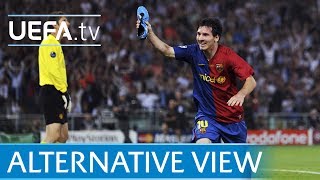 Lionel Messi 2009 Champions League goal v ManUnited from every angle [upl. by Mulford]