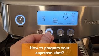 Breville Barista Pro How to program your double shot espresso [upl. by Neom440]