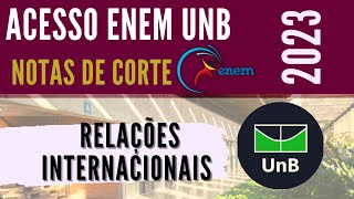 NOTAS DE CORTE  ACESSO ENEM UNB 2023  RELAÃ‡Ã•ES INTERNACIONAIS [upl. by Htor]