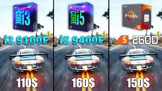 Core i3 9100F vs Core i5 9400F vs Ryzen 5 2600 Test in 10 Games [upl. by Odele]