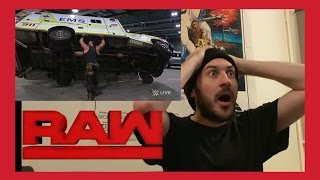 REACTION BRAWN ATTACKS ROMAN REIGNS ON WWE RAW 10th April 2017 [upl. by Ruelle257]