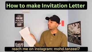 How to make an Invitation Letter for Sponsorship [upl. by Sparrow758]