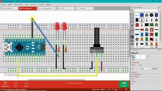 Programando Leds en Arduino usando un Potenciómetro [upl. by Eicram]