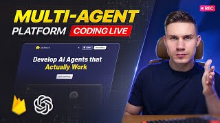 Live Coding My SaaS Building Multi Agent Communication [upl. by Roy]