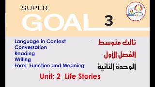 إنجليزي ثالث متوسط Super Goal3  ترم1 وحد2  ص 16 21 [upl. by Nipahc]