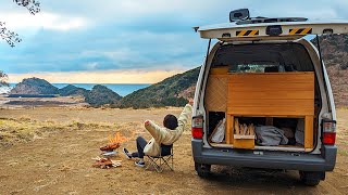 眺めの良いキャンプ場で肉を焼いてちょっと険しい山道を歩くひとり車中泊千葉車中泊1 [upl. by Dorsy]