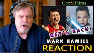 Mark Hamill REACTION Daisy Ridley Returns as Rey DUB [upl. by Doreg]