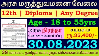 TN Govt Hospital Jobs 2023 💼 12th Pass Govt Jobs 📈 Any Degree Govt Jobs 👨‍💼 AIIMS Madurai Jobs 2023 [upl. by Annalise]