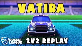 Vatira Ranked 2v2 POV 525  Vatira amp Scrub Killa VS Jup amp alemz  Rocket League Replays [upl. by Arbas]