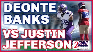 Deonte Banks vs Justin Jefferson Did the Giants Corner Hold His Own [upl. by Phineas987]