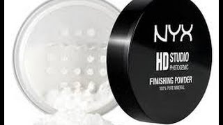 NYX HD Studio Photogenic Finishing Powder Review [upl. by Allicsirp132]