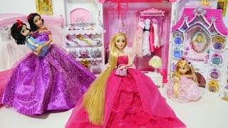 Rapunzel Snow White Princess Bedroom Morning Routine New Jewelry Accessory [upl. by Etienne]