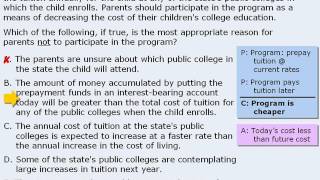 6 Critical Reasoning Practice Question  Tuition Program [upl. by Ennairrac]