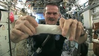 Tücken der Schwerelosigkeit Die WeltallTricks des BowieAstronauten Chris Hadfield [upl. by Merete]