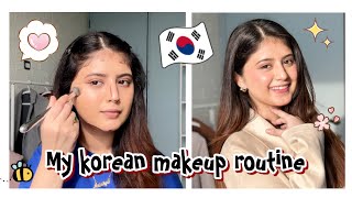 My Korean makeup routine  Arishfa Khan [upl. by Einaffets]