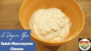 Quick Mascarpone Cheese [upl. by Akinoj]