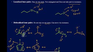 Localized and delocalized lone pairs explained in detail with multiple examples [upl. by Aitnyc]