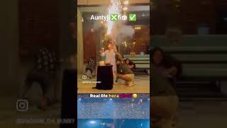 birthday party fire🔥 funny🤣 Auntysubscribe like viralvideo trending [upl. by Yesoj917]