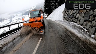 ❄️Snow removal Tyrol❄️Winter service with Unimog U400 from February 2nd 23 [upl. by Catrina]