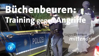 Büchenbeuren Training gegen Angriffe  tagesthemen mittendrin [upl. by Eeralih787]