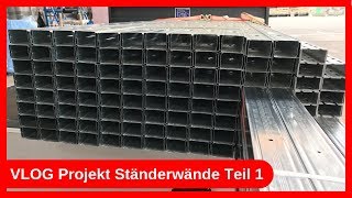 VLOG Projekt Metall  Ständerwände W112 Teil 1  Trockenbau  Dachausbau DIY [upl. by Efren]