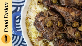 Zaatar Chicken With Saffron Rice Recipe by Food Fusion [upl. by Htiek]