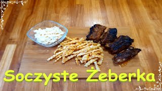 Soczyste żeberka z Frytkami i surówka Colesław  😋🤗👩‍🍳 [upl. by Gert]