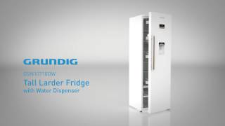 Tall Larder Fridge GSN10710DW  Grundig [upl. by Anauqcaj828]