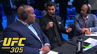 Anik Cruz amp DC react to Dricus Du Plessis’ win vs Israel Adesanya at UFC 305  ESPN MMA [upl. by Gadmann]