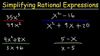 Simplifying Rational Expressions [upl. by Packston]