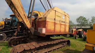 Ruston Bucyrus 30RB Dragline 5Cyl Diesel Heavy Crawler Crane Wrecking Ball [upl. by Trev]