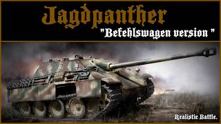 WAR THUNDER tanks  Jagdpanther quotBefehlswagen versionquot Realistic Battle [upl. by Leonanie]