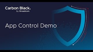 Carbon Black App Control Demo [upl. by Dich48]