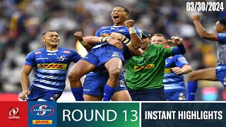 Ulster vs Stormers  MACTH Highlights  Round 13  United Rugby Championship [upl. by Umeko781]