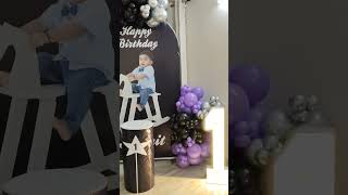 😍Baby boy Birthday Decor 🎂ll Balloons decoration 🎈viral trending shorts [upl. by Evette768]