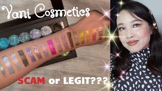 Vani Cosmetics SCAM or LEGIT  Swatch Party 🌈 Pressed Glitter Eyeshadow VIRAL Canadian indie makeup [upl. by Yaja29]