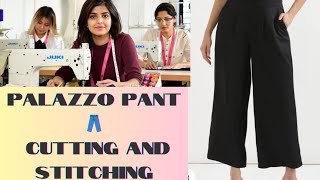 Palazzo 🩳 cutting and stitching video simple and easy method [upl. by Ruyle]