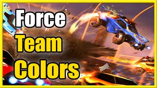 How to Force Team Colors in Rocket League Orange amp Blue Only [upl. by Nai]