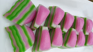 selalu jadi andalan keluarga kue lapis cantik satu ini‼️resep kue lapis tepung beras [upl. by Adnilrev260]